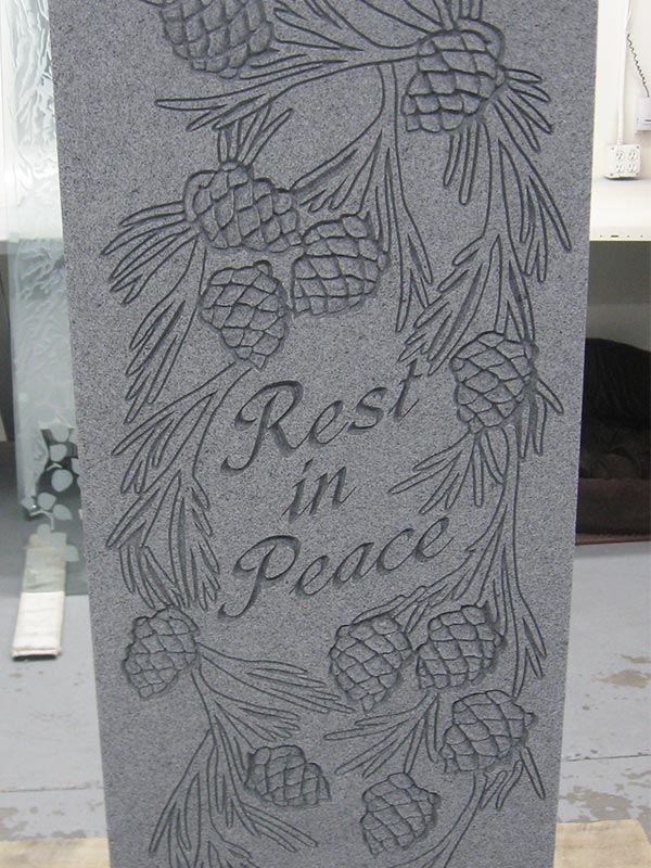 custom engraved headstone